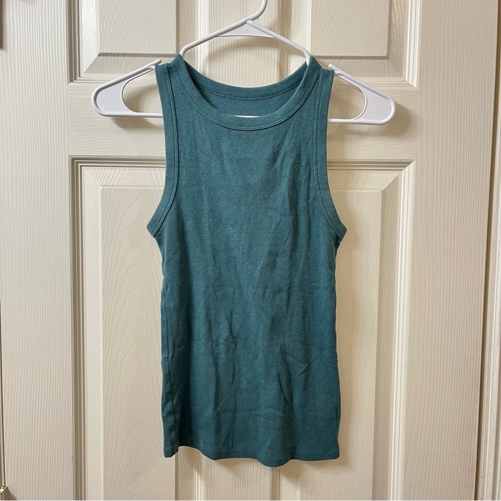 A NEW DAY TEAL FULL LENGTH TANK TOP
